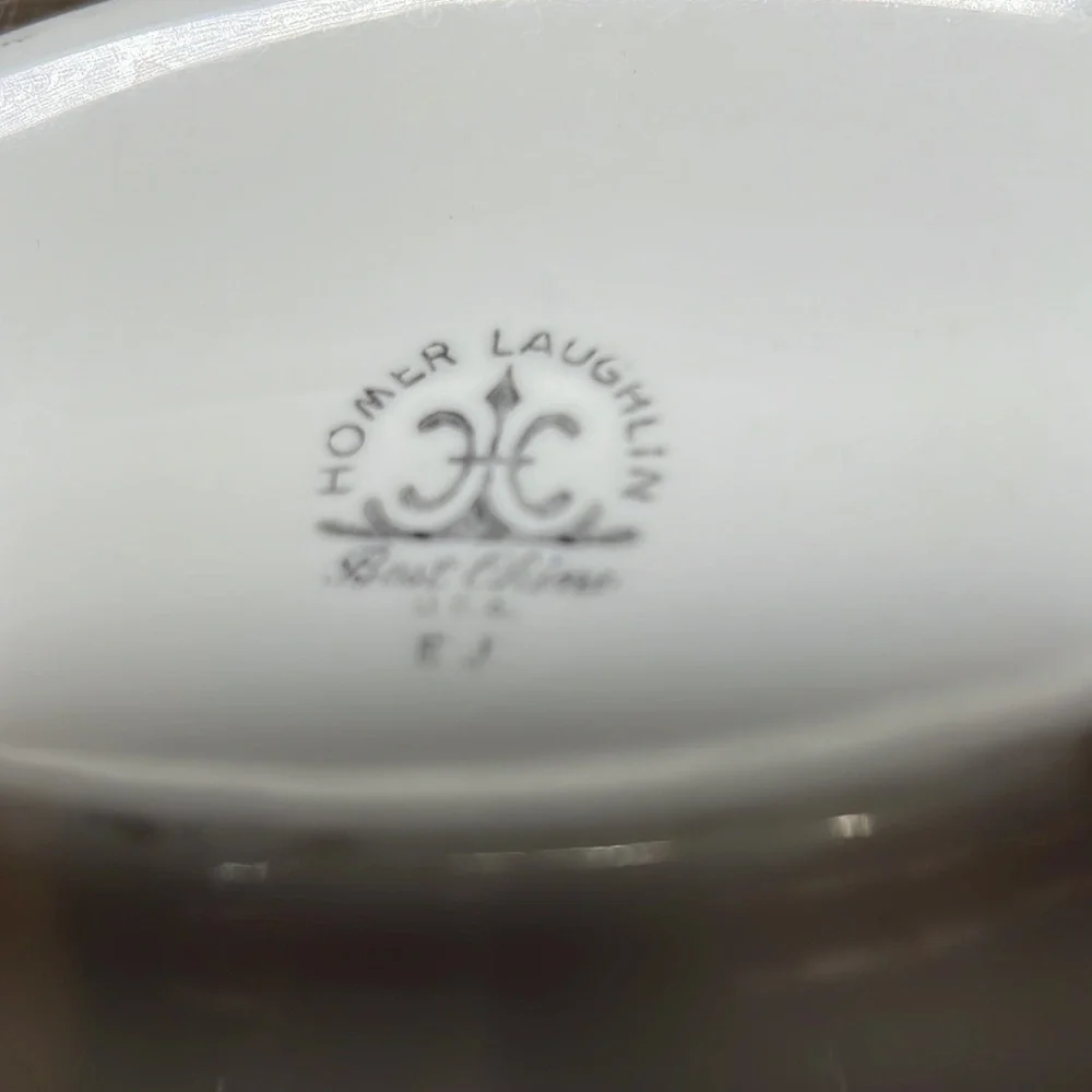 Vintage Homer Laughlin Best China Oval Ceramic Small Tray Dish - Picture 6 of 6